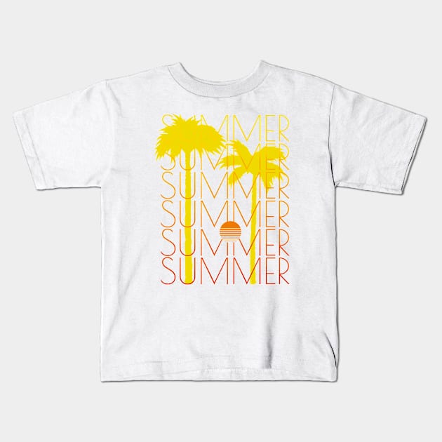 Minimal Summer || "Front" Kids T-Shirt by Moipa